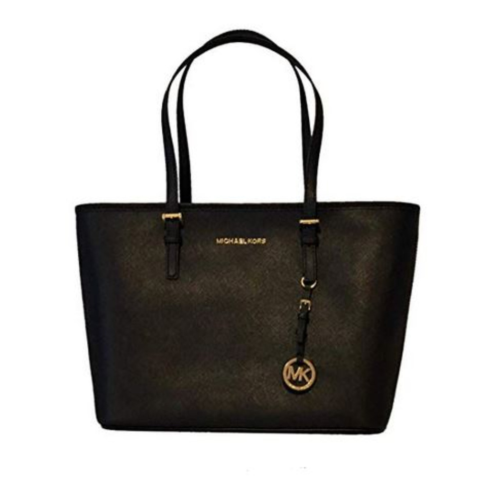 Michael Kors Jet Set Saffiano Leather ZIP Tote Bag